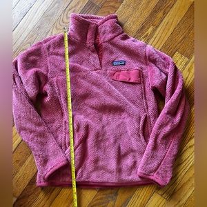 Patagonia burnt orange fleece